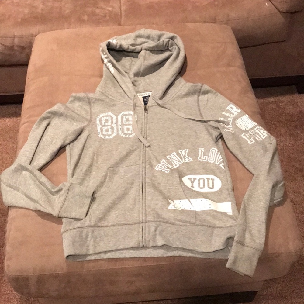 PINK zip up hoodie